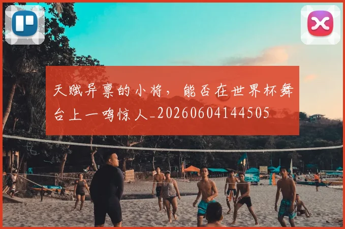 天赋异禀的小将，能否在世界杯舞台上一鸣惊人_20260604144505