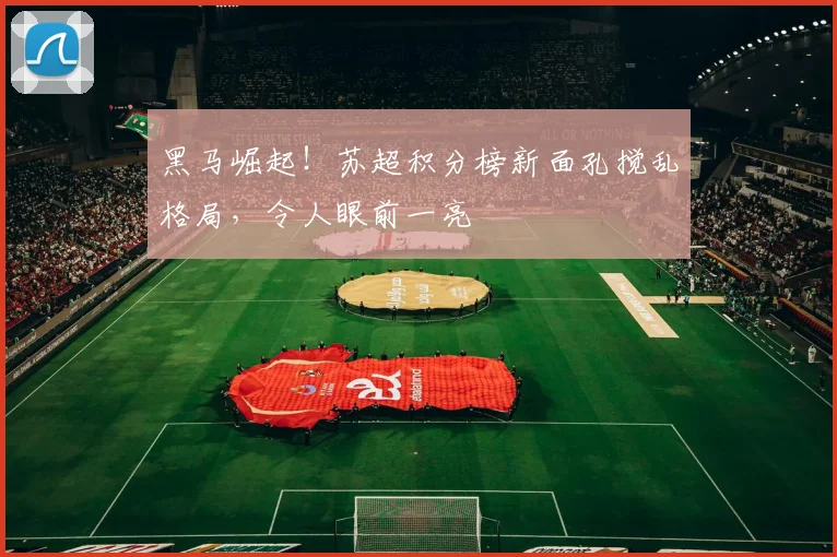 黑马崛起！苏超积分榜新面孔搅乱格局，令人眼前一亮